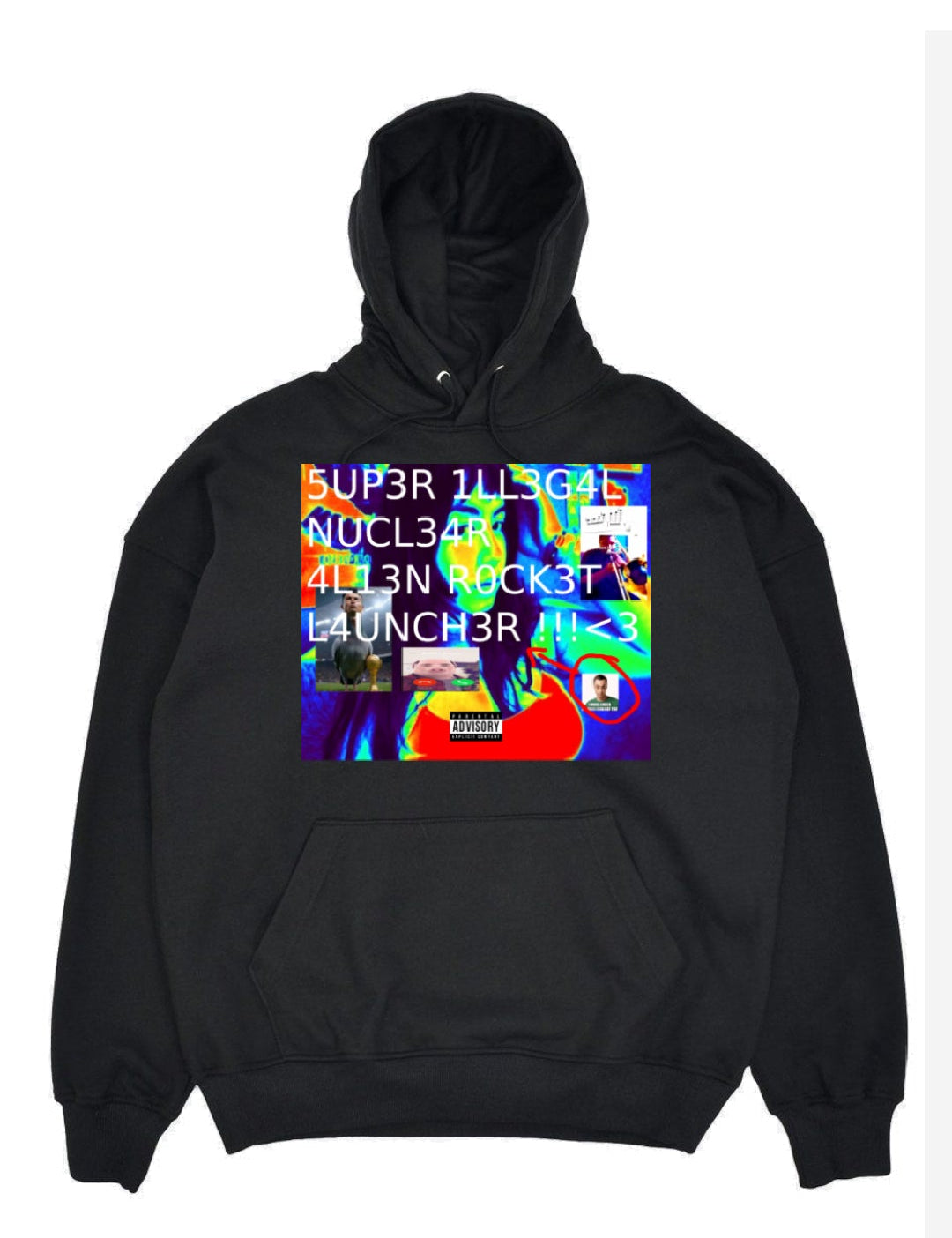 AURA HOODIE "R0CK3T L4UNCH3R"